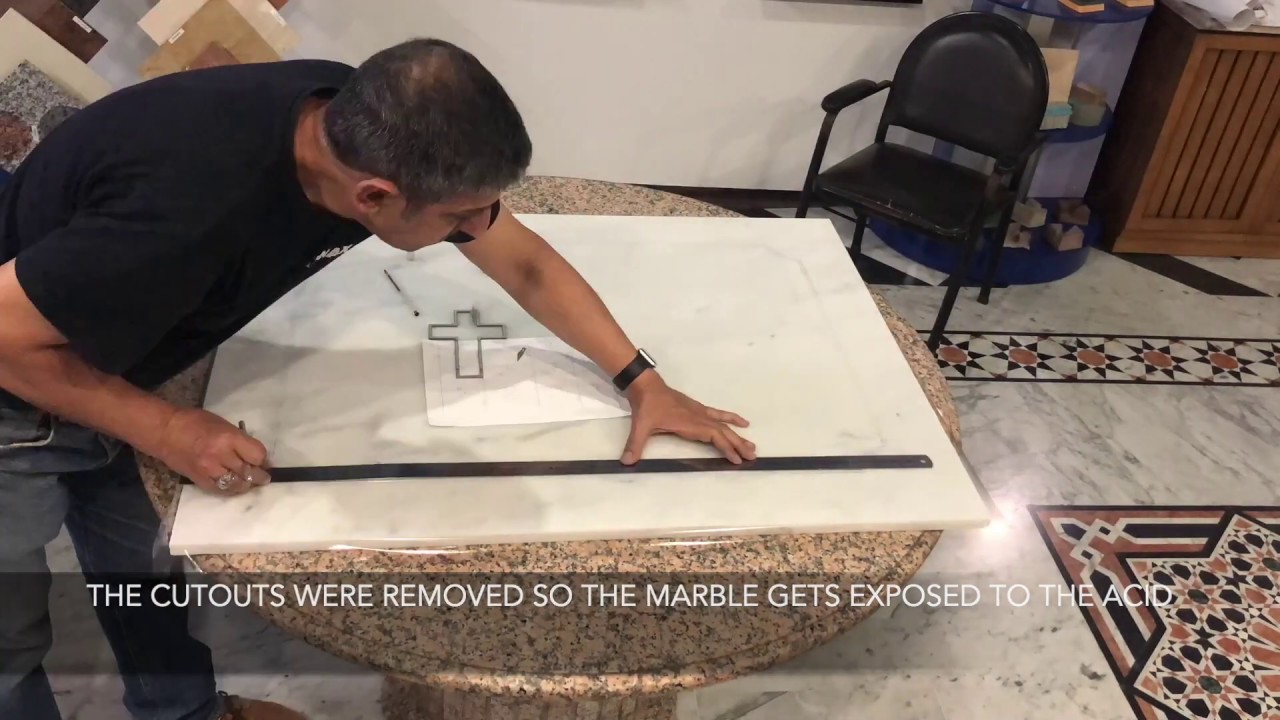 How is it done? Acid Engraving on Marble - Part 1