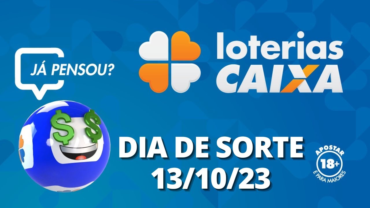 Resultado do Dia de Sorte - Concurso n&ordm; 822 - 13/10/2023