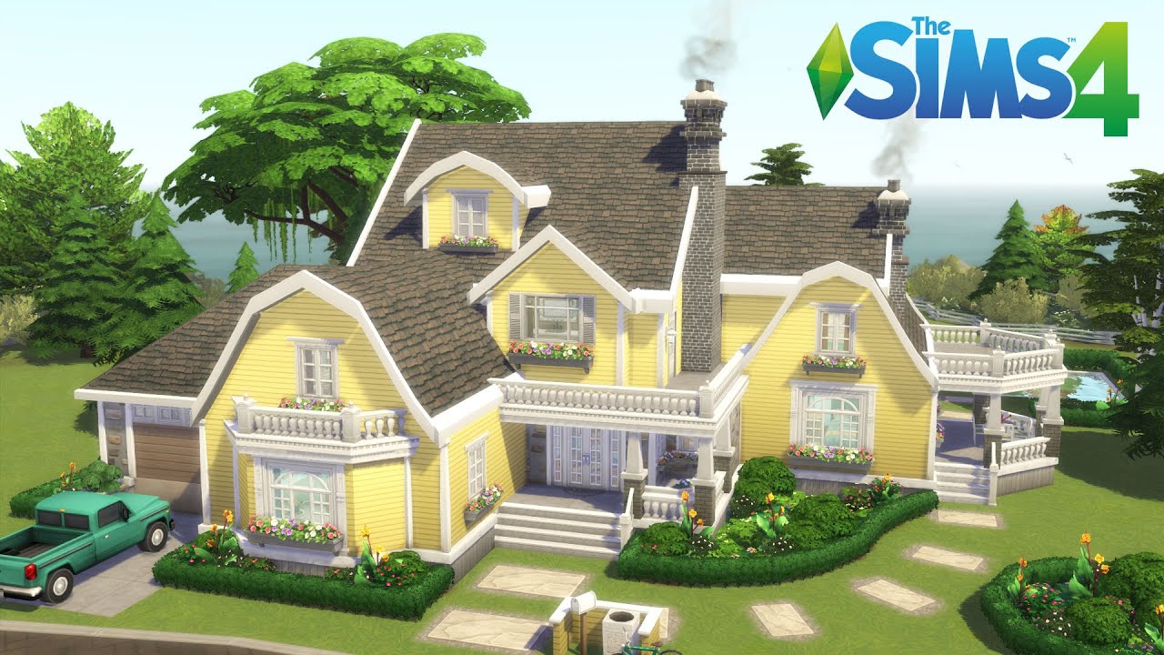 🌊 Oceanside Family Home | No CC | The Sims 4 Speed Build