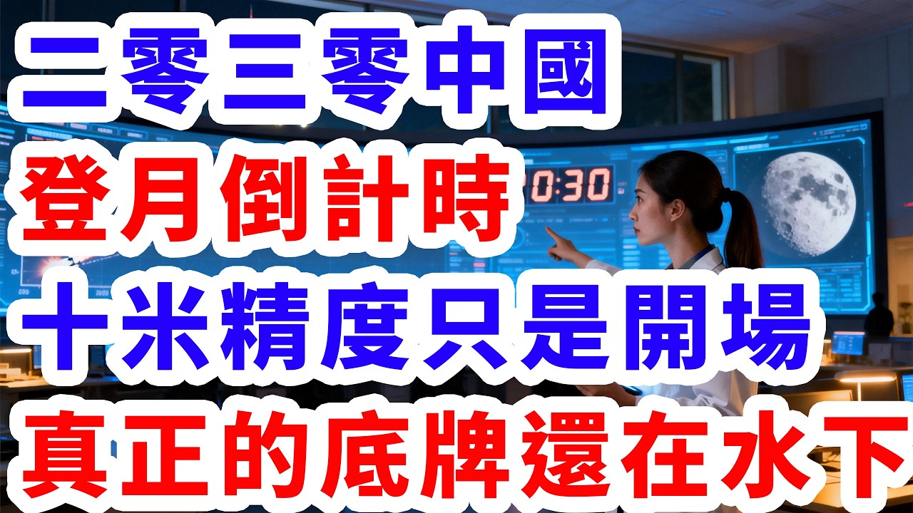 二零三零中國登月倒計時，十米精度只是開場，真正的底牌還在水下