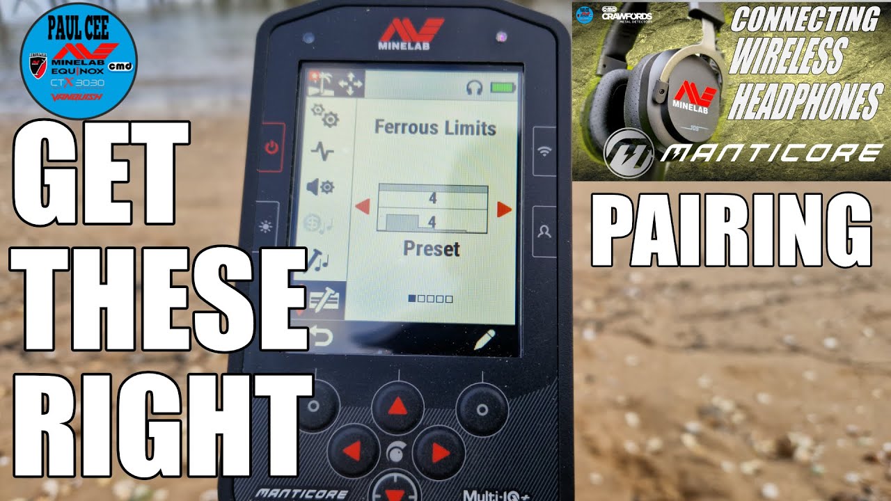 Minelab Manticore. Ferrous limits and headphone problems Explained.