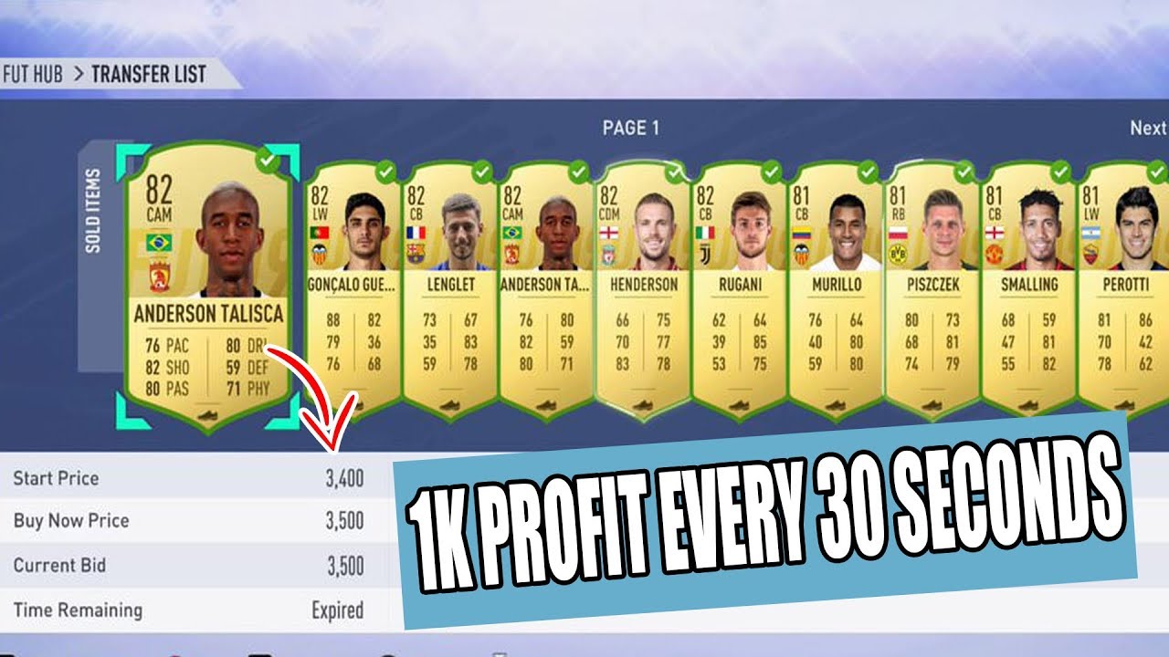 1K PROFIT EVERY 30 SECONDS! POSITION MODIFY TRADING!! - FIFA 19 TRADING METHOD.