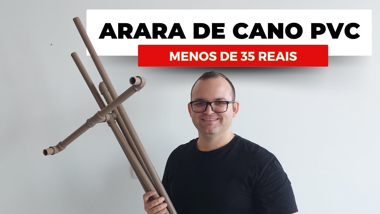 COMO FAZER UMA ARARA DE CANO PVC COM MENOS DE R$35,00