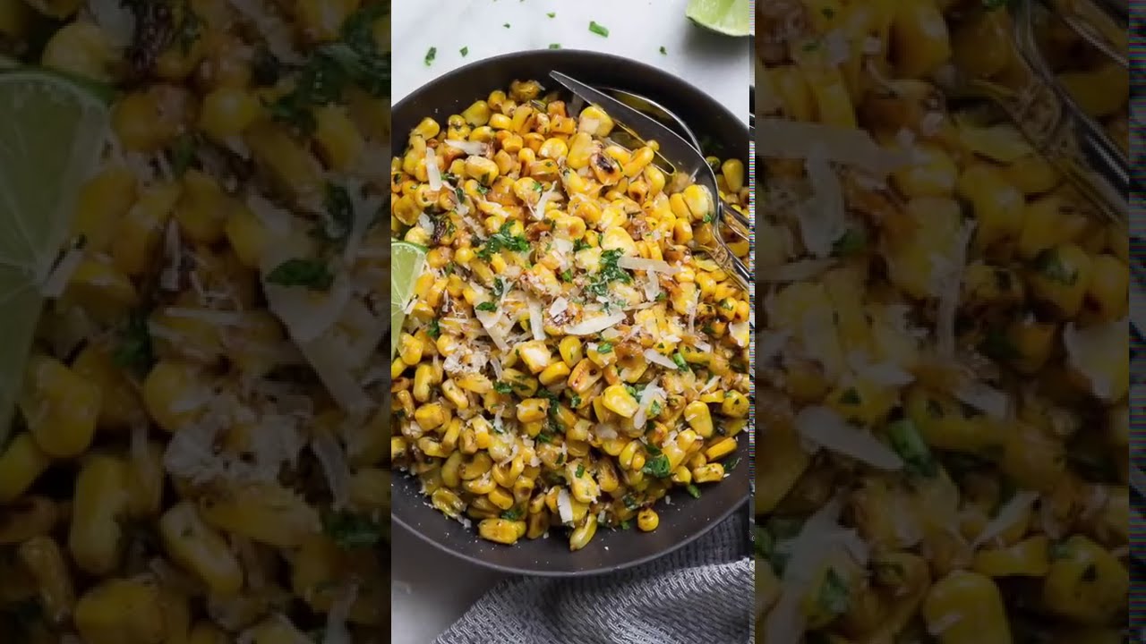 How to Pan Roast Chili Lime Corn Topped with Cheese Video Recipe | Bhavna's Kitchen
