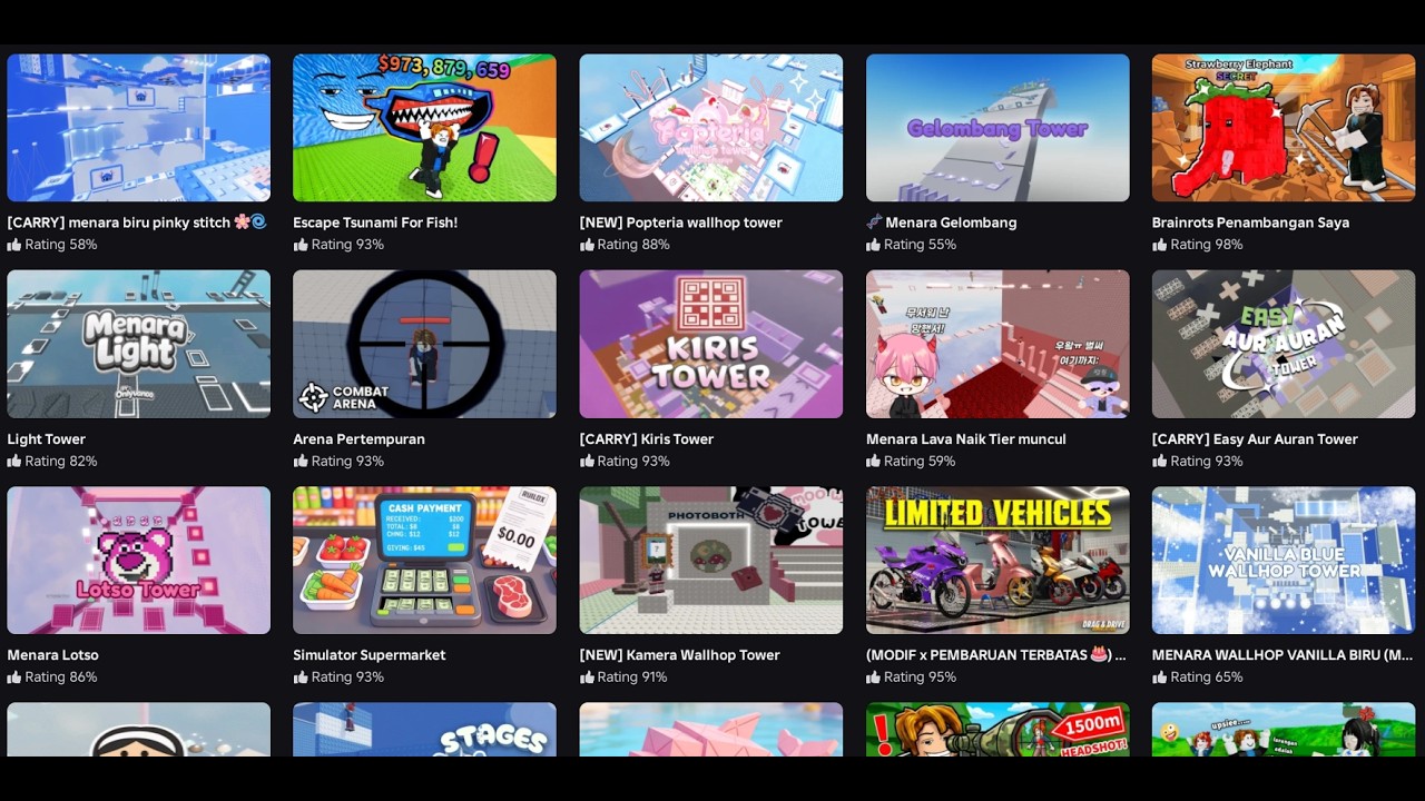 Kita Nikmati Waktu Sore Ini Dengan Memanjat Tower Roblox ✨
