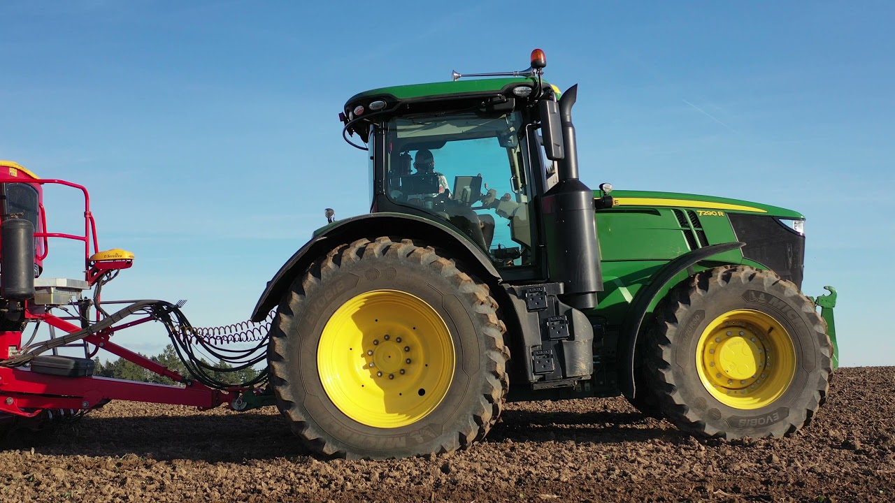 Setí pšenice JD 7290R + VÄDERSTAD Spirit 600c, ZD Hraničář Loděnice