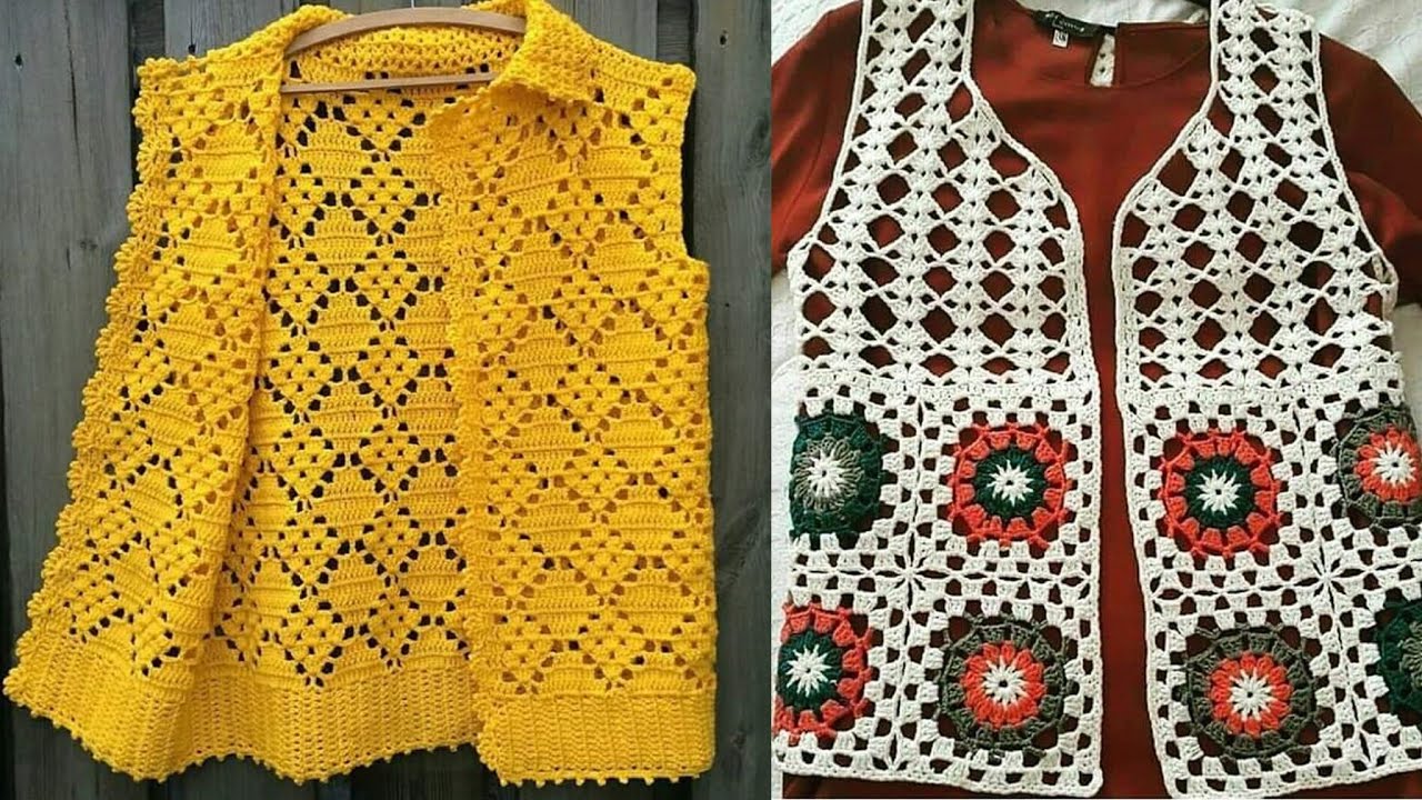 CHALECOS HERMOSOS DE MUJER TEJIDOS EN CROCHET MODELOS LINDOS