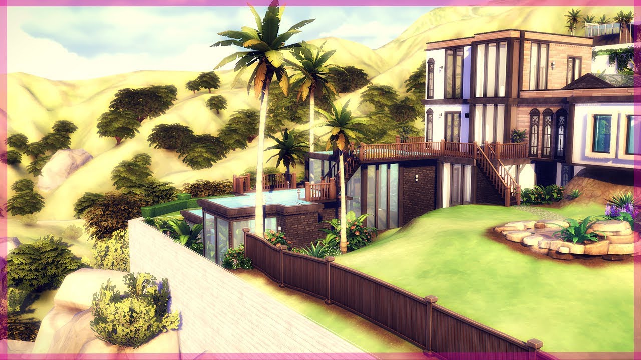 ⭐️CELEBRITY MANSION⭐️ || BASE GAME + GET FAMOUS ONLY || The Sims 4 Speed Build || Part 1 of 2