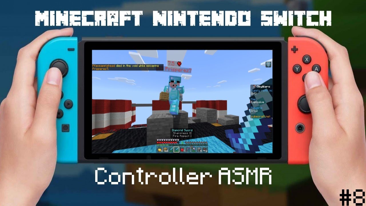 Minecraft Nintendo Switch - Skywars Gameplay ASMR