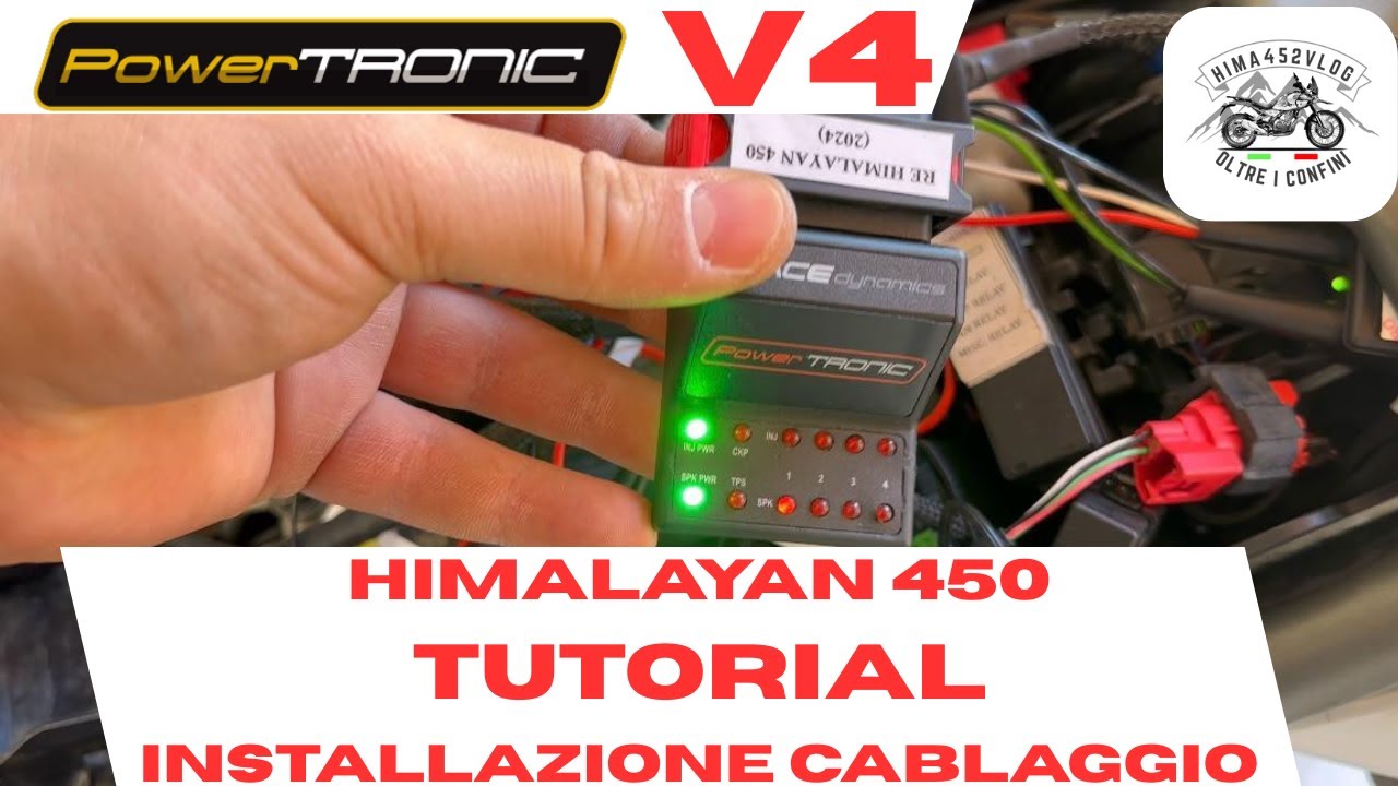 🛠️Tutorial installazione🔥 POWERTRONIC V4🔥RE Himalayan 450❗️💥| Hima452Vlog