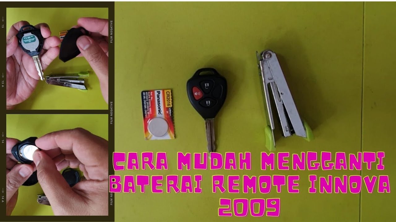 Cara mudah mengganti baterai remote innova tahun 2009