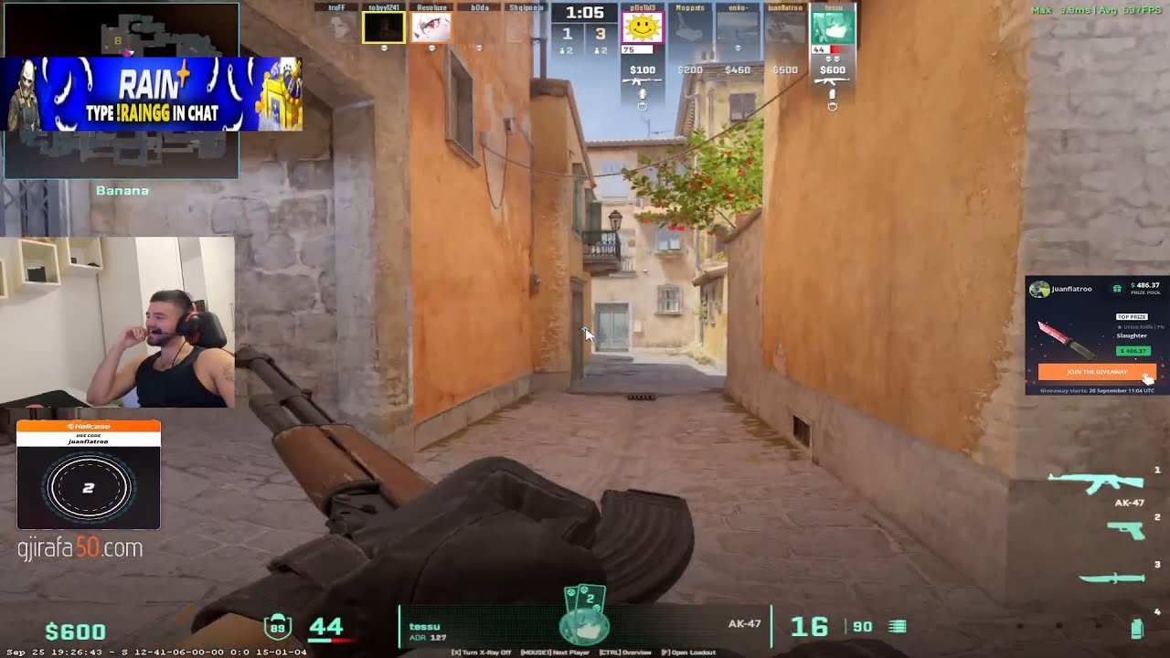 JUANFLATROO THIS MATCH GOING TO HIGH ACTION INFERNO FACEIT PLAY! CS2