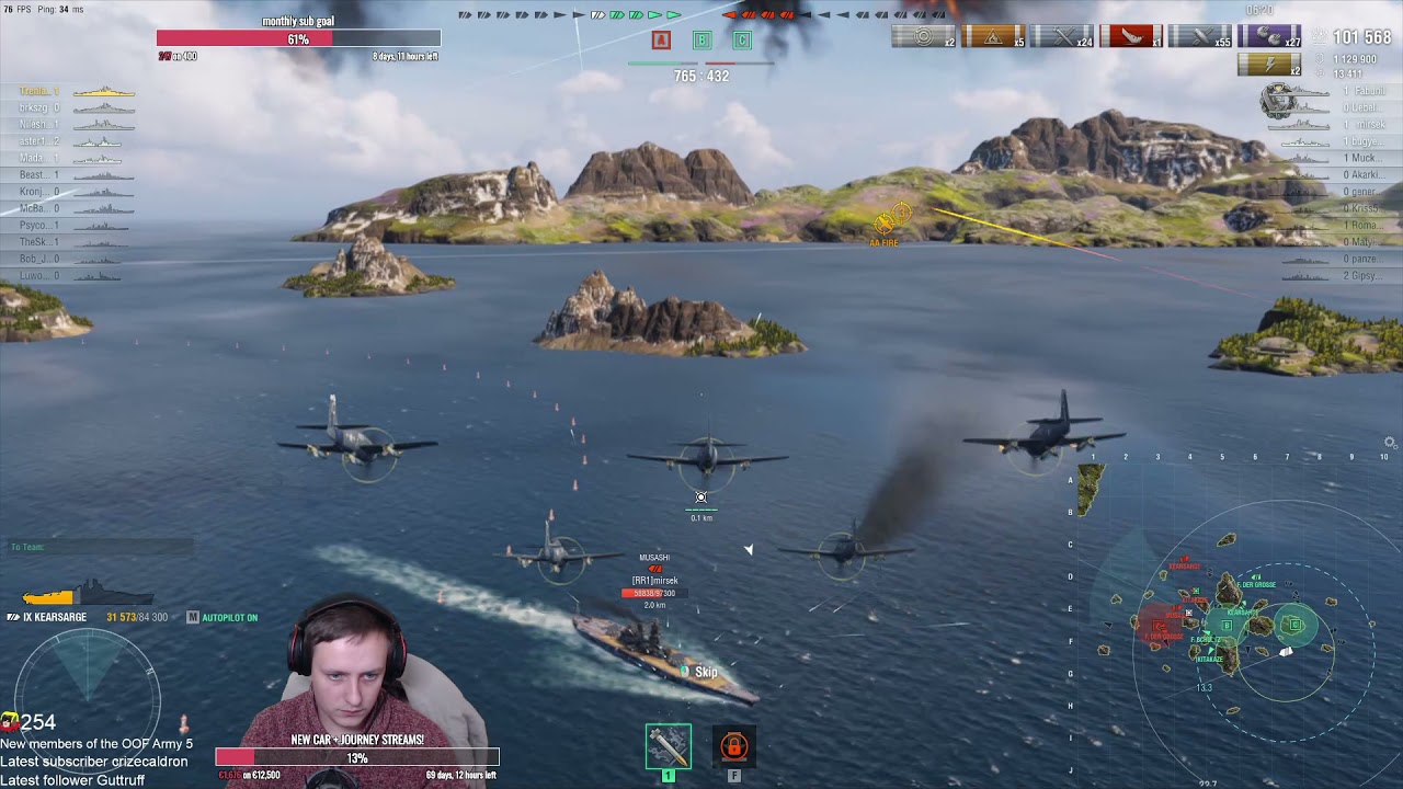 Kearsarge - THE PLANE SPOTTING ABILITY MAKES THIS BATTLESHIP OVERPOWERED - Trenlass