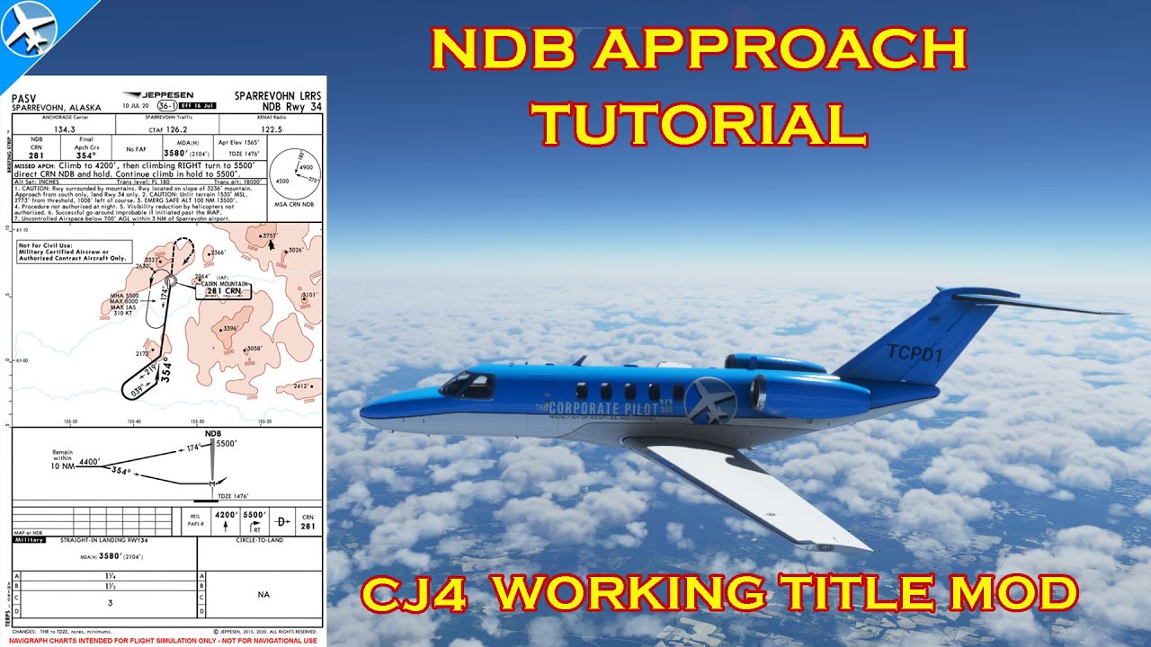 How To Fly an NDB Approach in the Cessna Citation CJ4 | Microsoft Flight Simulator