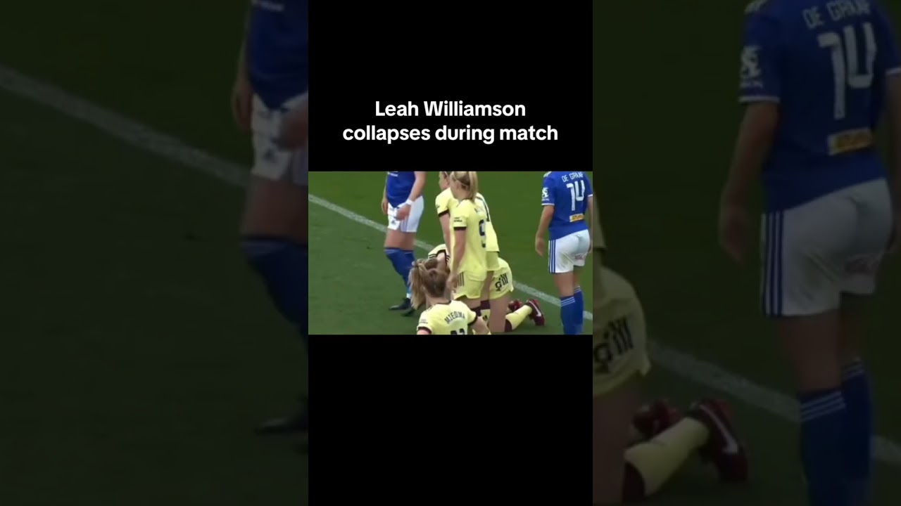 Leah Williamson collapses during match #LeahWilliamson #football