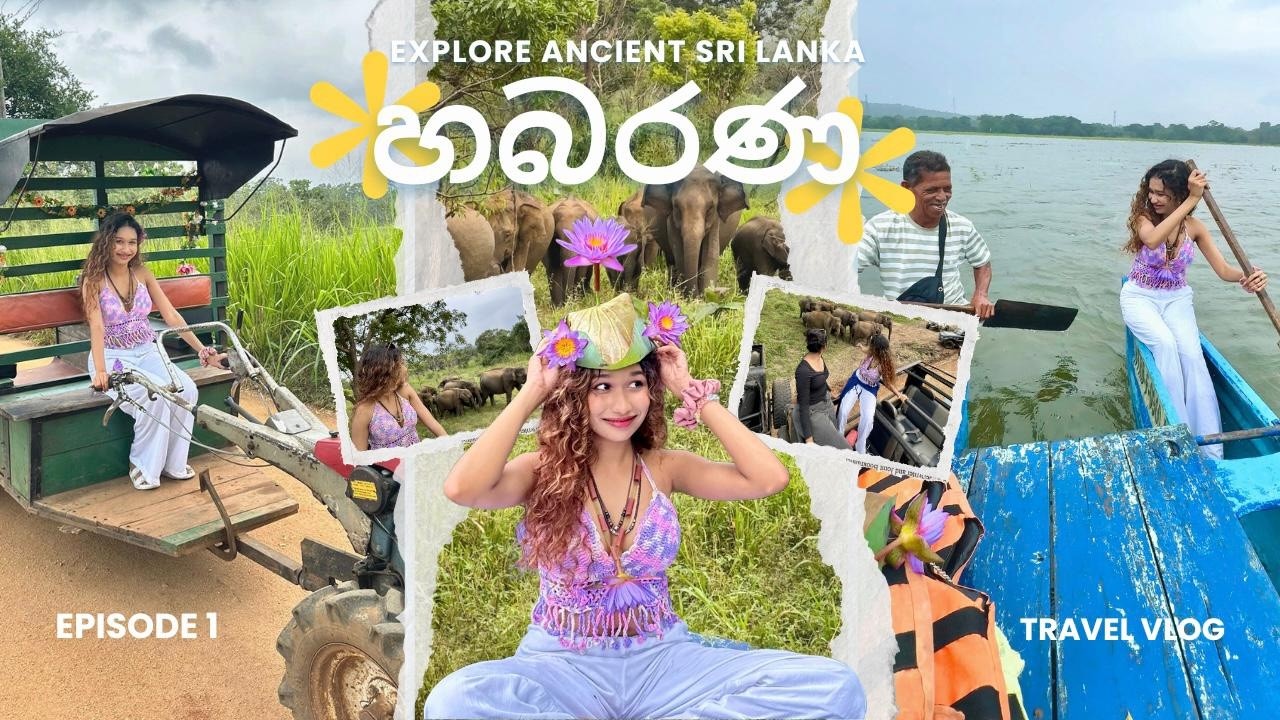 තනියම ගිය හබරණ ගමන 🐘🍃 | ට්‍රැක්ටර් පැදලා ඔරුත් පැද්දා🪷🛶 | අලි බලන්න Safari ගියා | Habarana Eps 01