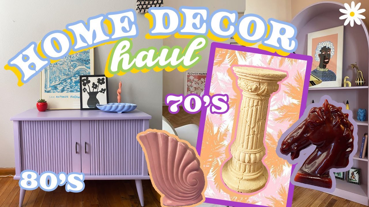 HUGE THRIFTED HOME DECOR HAUL! Gems from the 70's, 80's