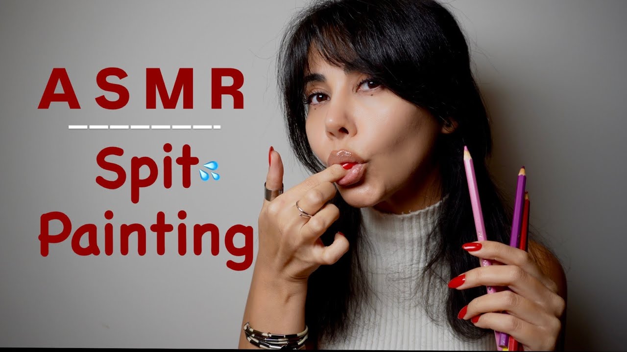 نقاشی صورت با تف |Spit Painting | Persian ASMR | Mouth sound