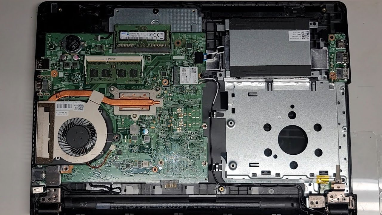DELL Inspiron 15 3558 Disassembly RAM SSD Hard Drive Upgrade Keyboard DC Jack Replacement Repair