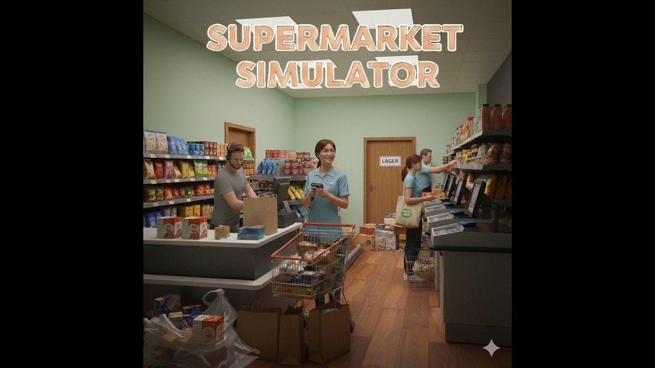 Supermarket Simulator #010 Die Selbstbedienungskasse kommt gut an bei den Kunden.