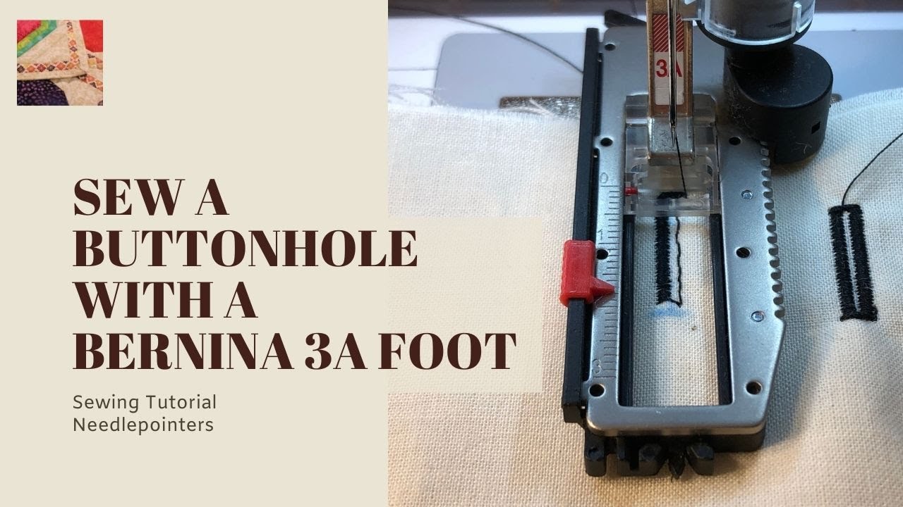 Как сделать петлю (лапка для петли Bernina 3A)