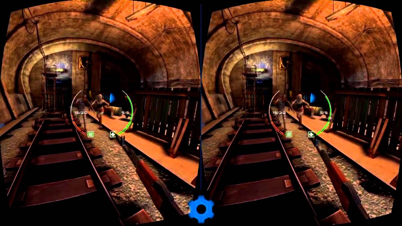 Zombie Shooter VR Google Cardboard Virtual Reality 3D Gameplay 1080p