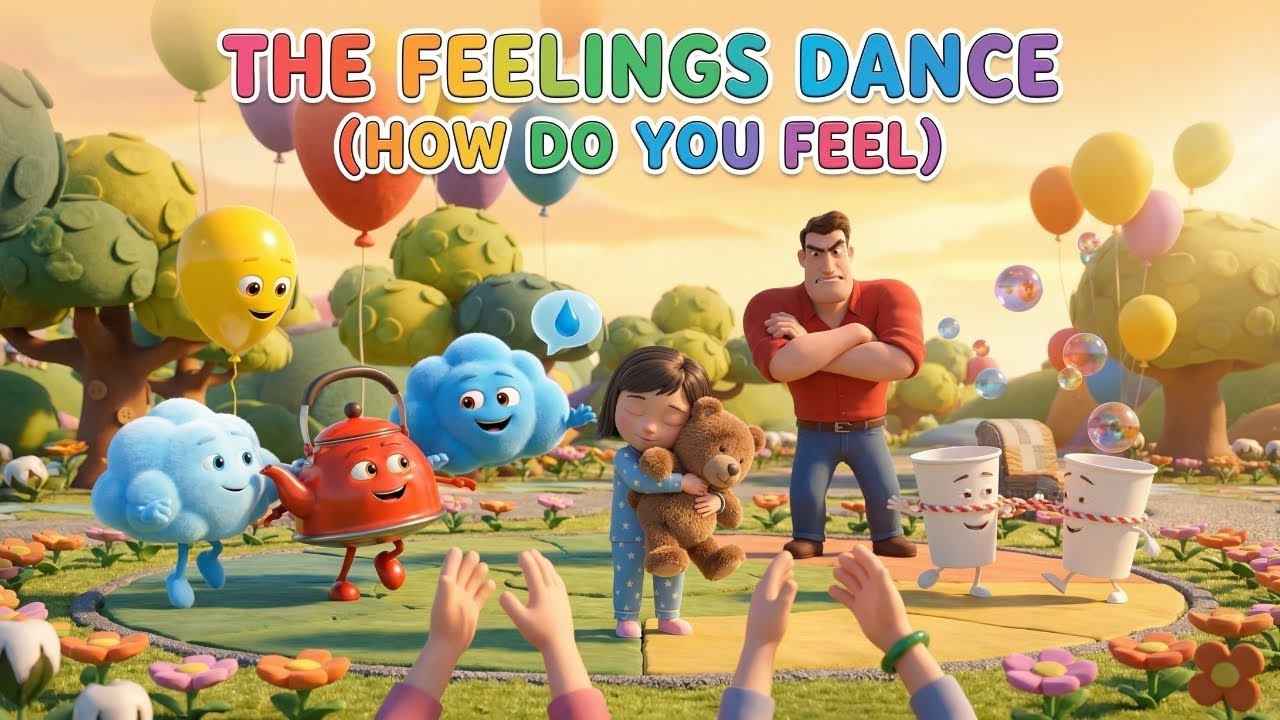 The Feelings Dance 😲 How Do You Feel? | Emotions Song for Kids - MelodyKidsTV