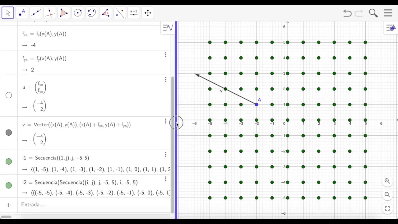Vector gradiente y campo de gradiente.