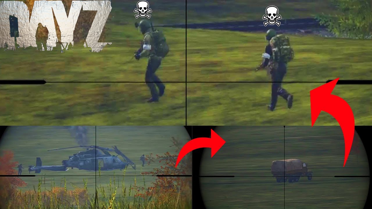 Dayz — отслеживание и снайперская стрельба по полностью экипированным военным мародёрам