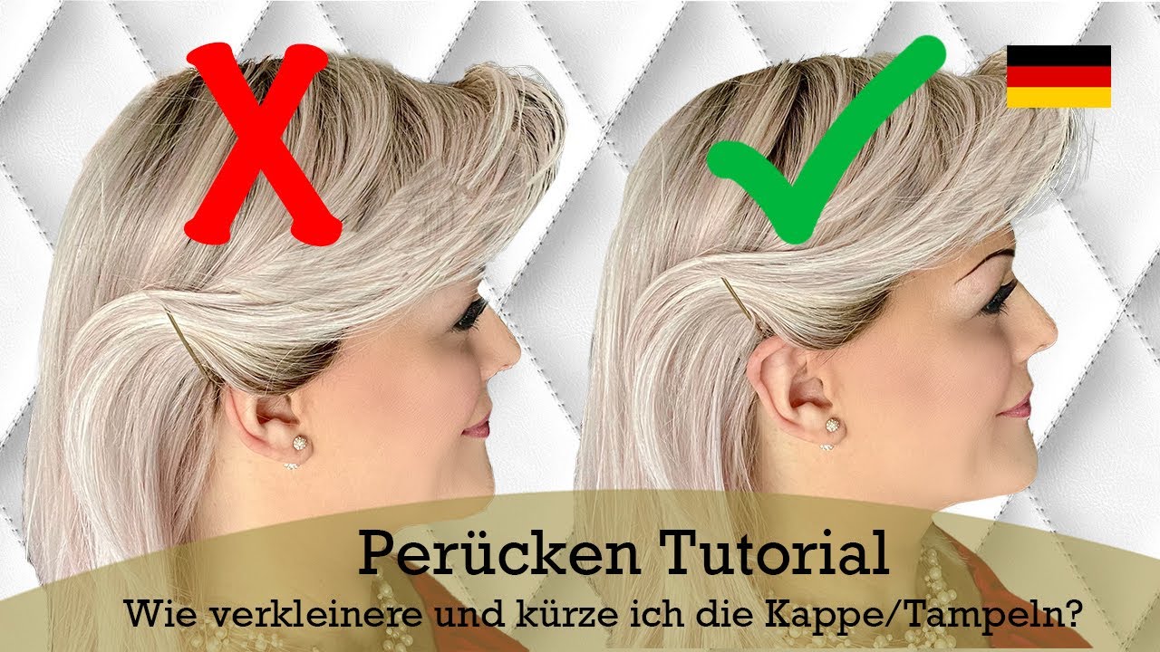 Wie verkleinere ich die Kappe und kürze die Seiten einer Perücke?