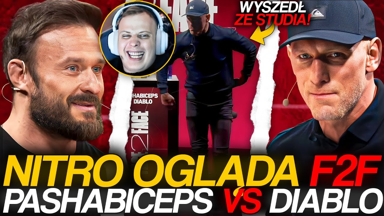 NITRO OGLĄDA F2F PASHABICEPS vs DIABLO *WYSZEDŁ ZE STUDIA!*