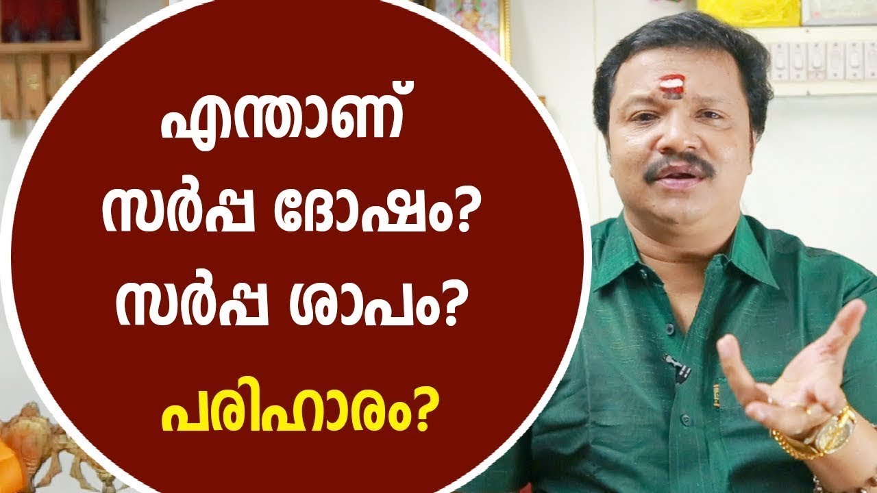 എന്താണ് സർപ്പ ദോഷം  സർപ്പ ശാപം Sarppa Dosham   Malayalam Astrology
