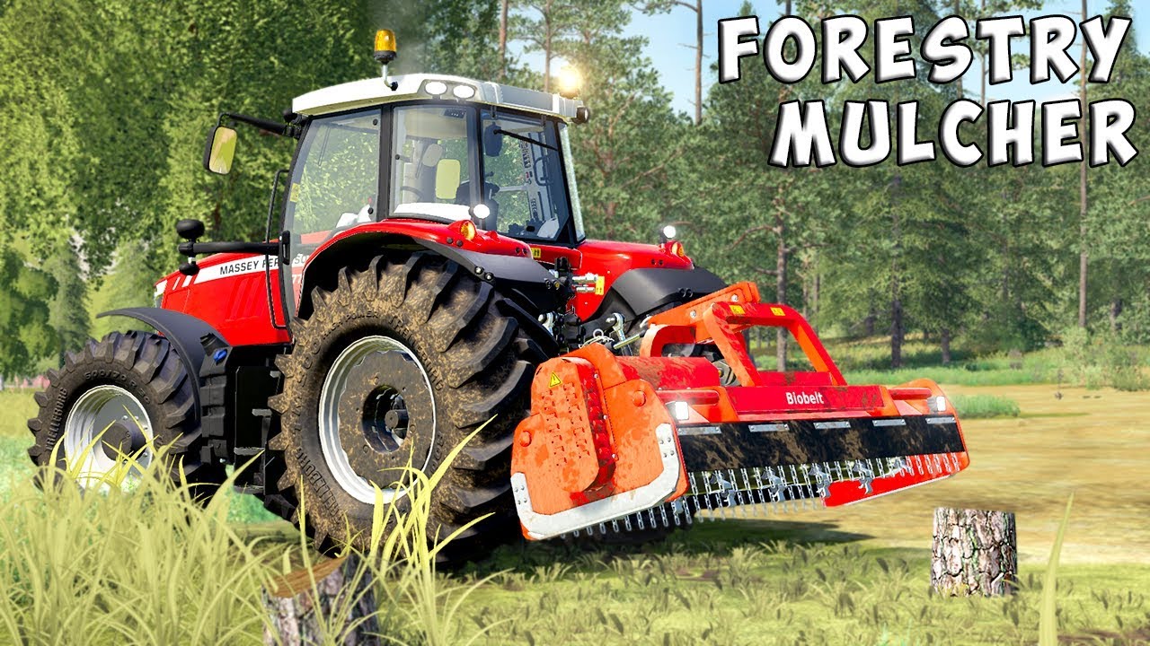 Farming Simulator 19 - Pro Stump Removal! (Biobeltz UM 300 Forestry Mulcher)