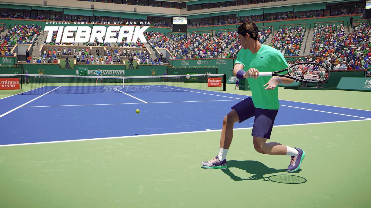 TIEBREAK - Carlos Alcaraz Vs Roger Federer I Indian Wells Open I Best Of 3 Set Match I Legend AI