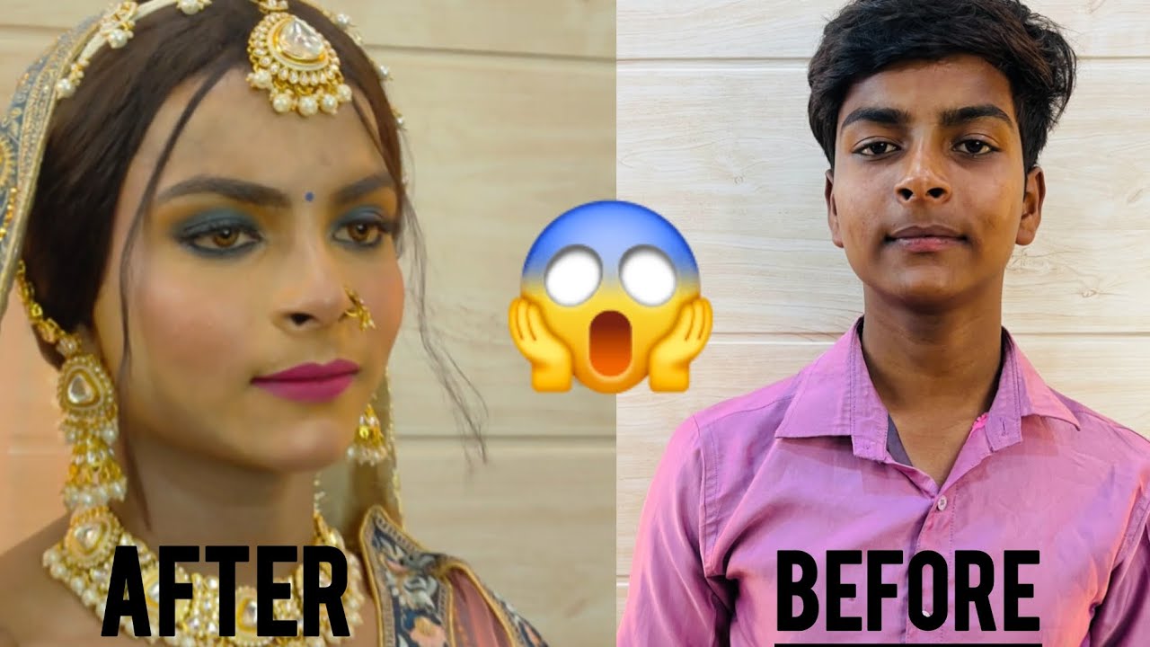 Boy to girl transformation 😱😱 #transformation #trending #viralvideo #youtube #youtubeshorts