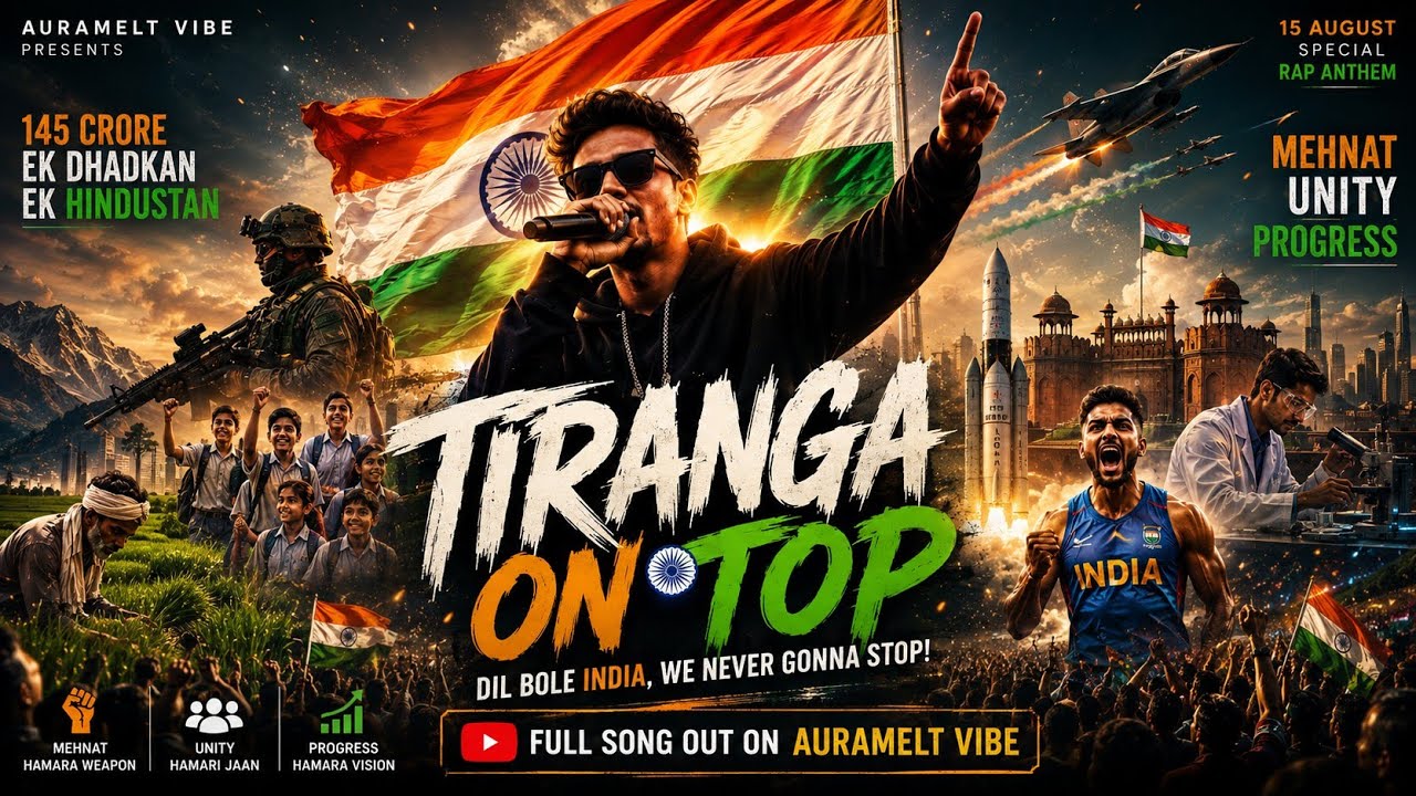 TIRANGA ON TOP 🇮🇳🔥 | 15 August Special Rap Anthem 2026 | Independence Day Song | Auramelt Vibe