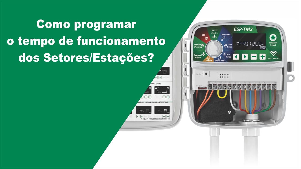 #5 Como programar o tempo de funcionamento do Setor Estação