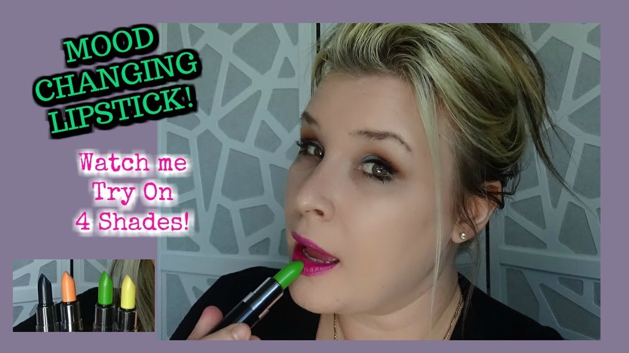 COLOR-CHANGING LIPSTICK! | WATCH ME TRY ON 4 SHADES