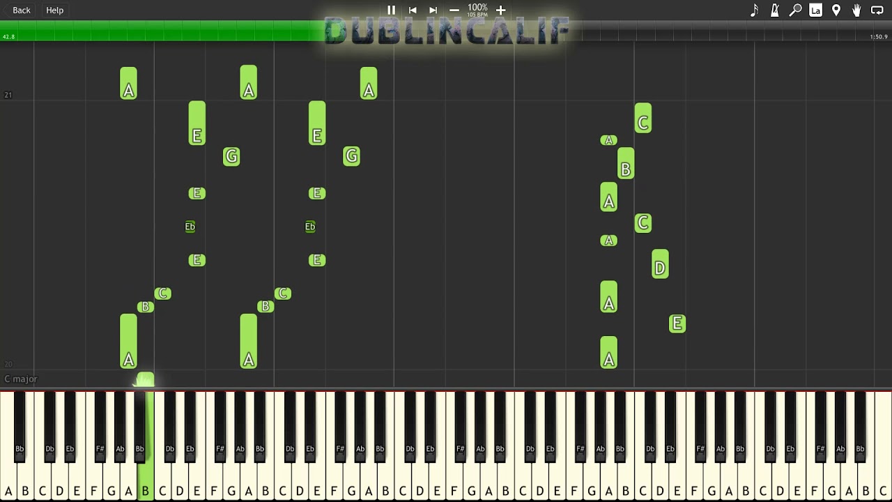 Sonic the Hedgehog 2 - Mystic Cave Zone Theme Piano Tutorial Synthesia