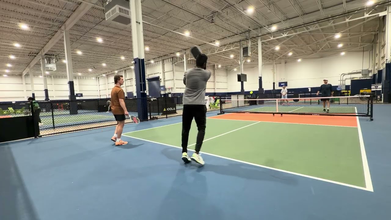 4.5 Pickleball. Strong Drives, Counters and Smart Dinks. Good Watch! Dan/Sam vs Ian/Gabe