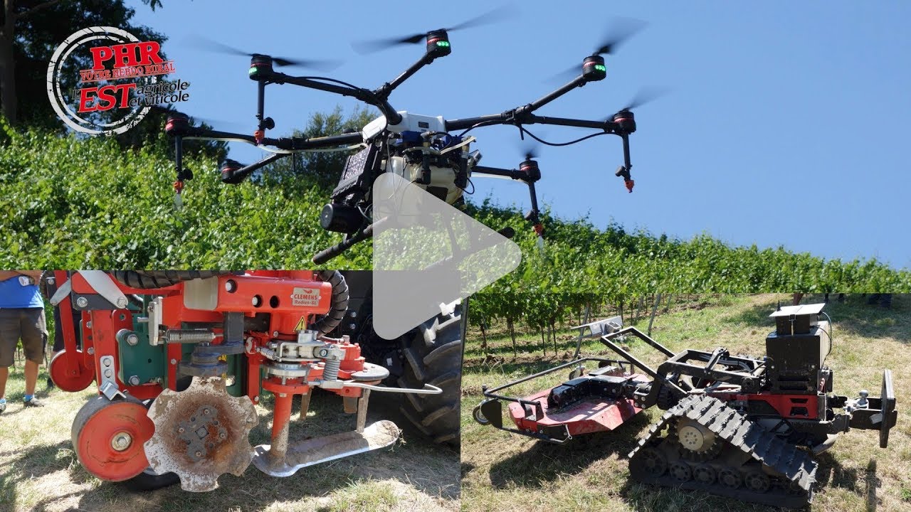Weinbauinstitut Freiburg : Démonstrations de drone et robots en viticulture