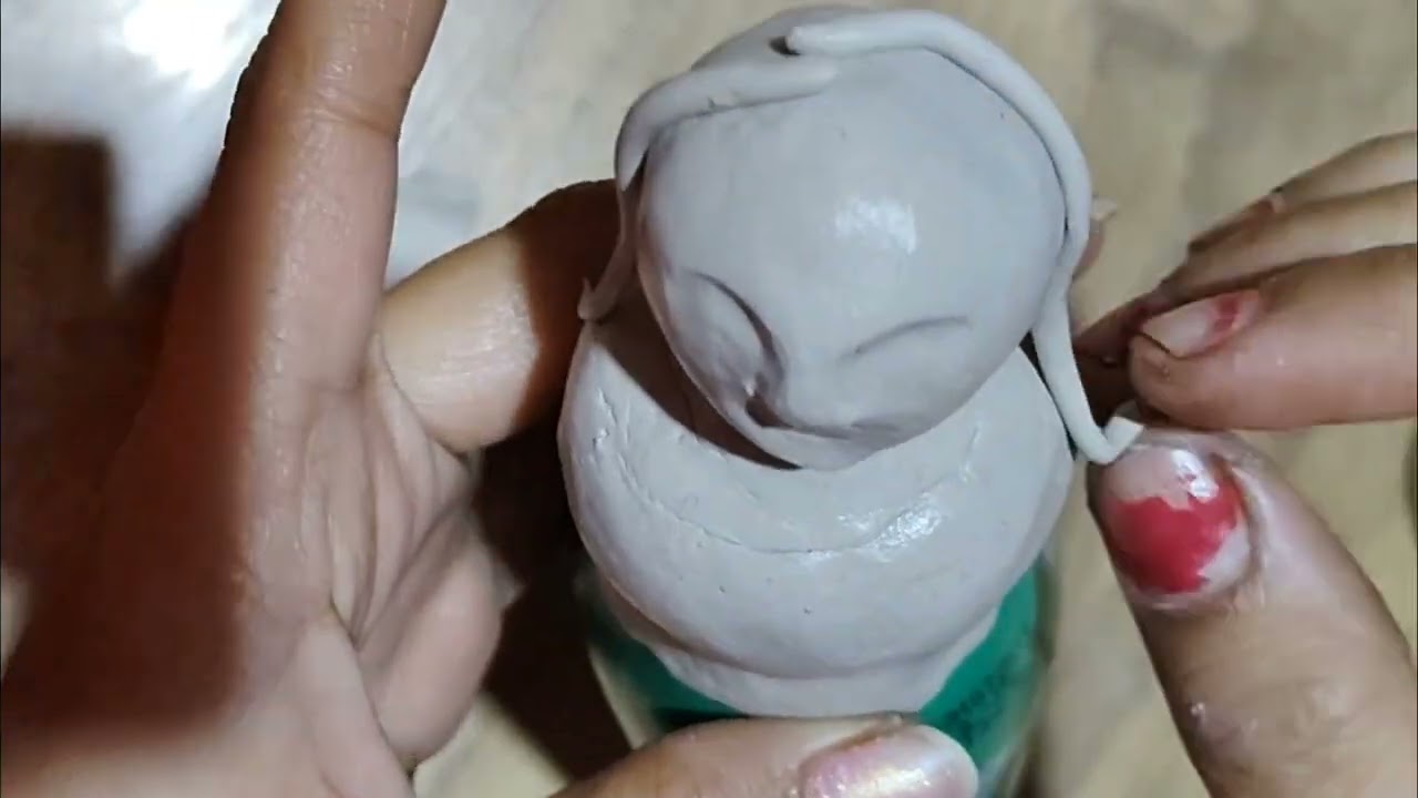 Craft with waste bottle | doll making with bottle #dollmakingwithclay @everythingisart4519 