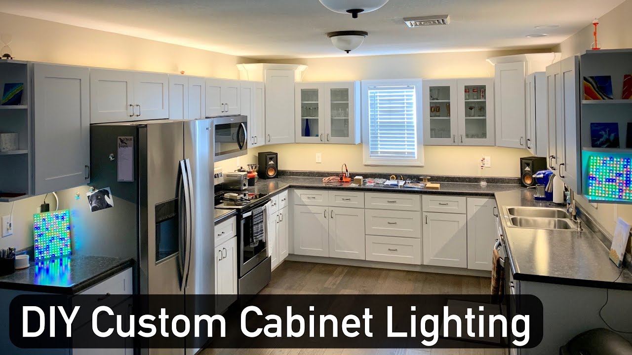 DIY Custom Cabinet Lighting