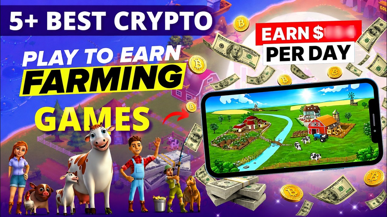 These 5 FARMING Play to Earn Games ACTUALLY Pay REAL REWARDS! in 2026