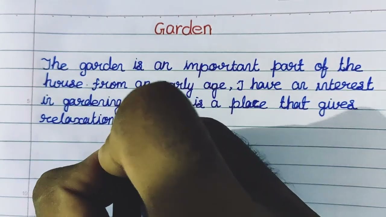 essay on garden || garden essay in english || few lines on garden || infinite alpha ||
