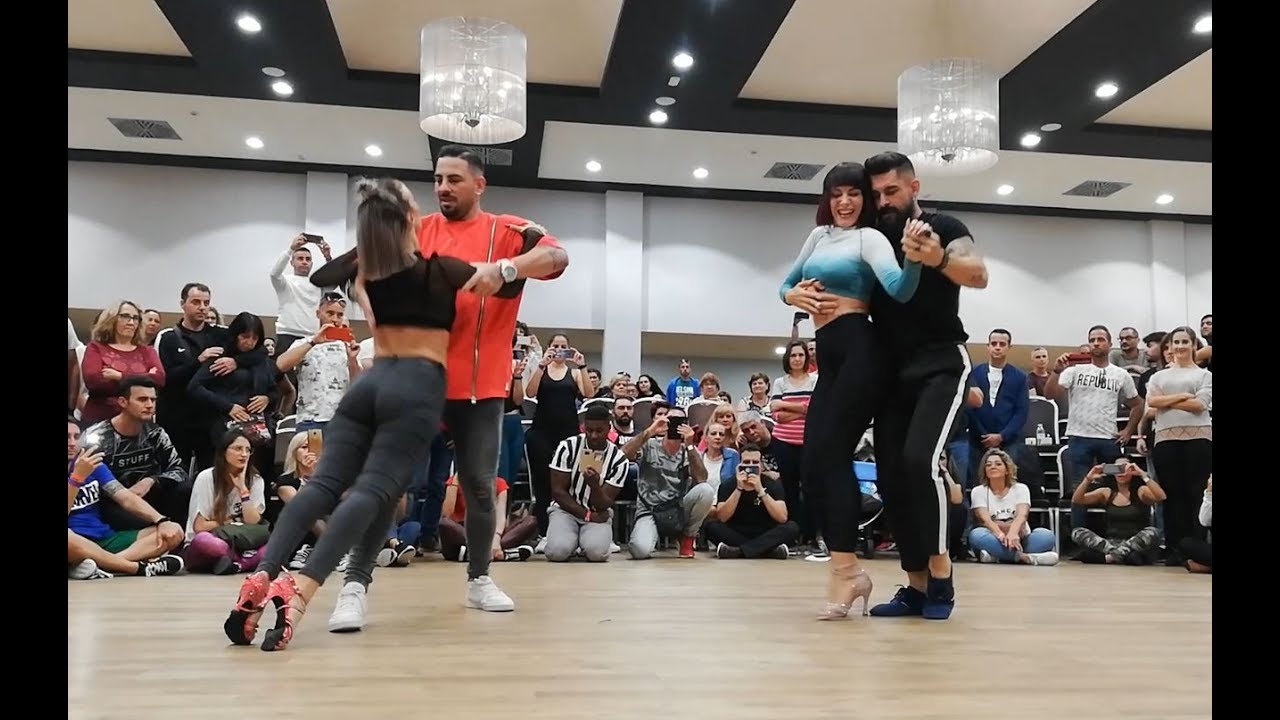 DANIEL Y DESIREE CON ANTONIO Y ESTEFANIA WORKSHOP BACHATA SENSUAL EN KIZOMBACHATA 2019
