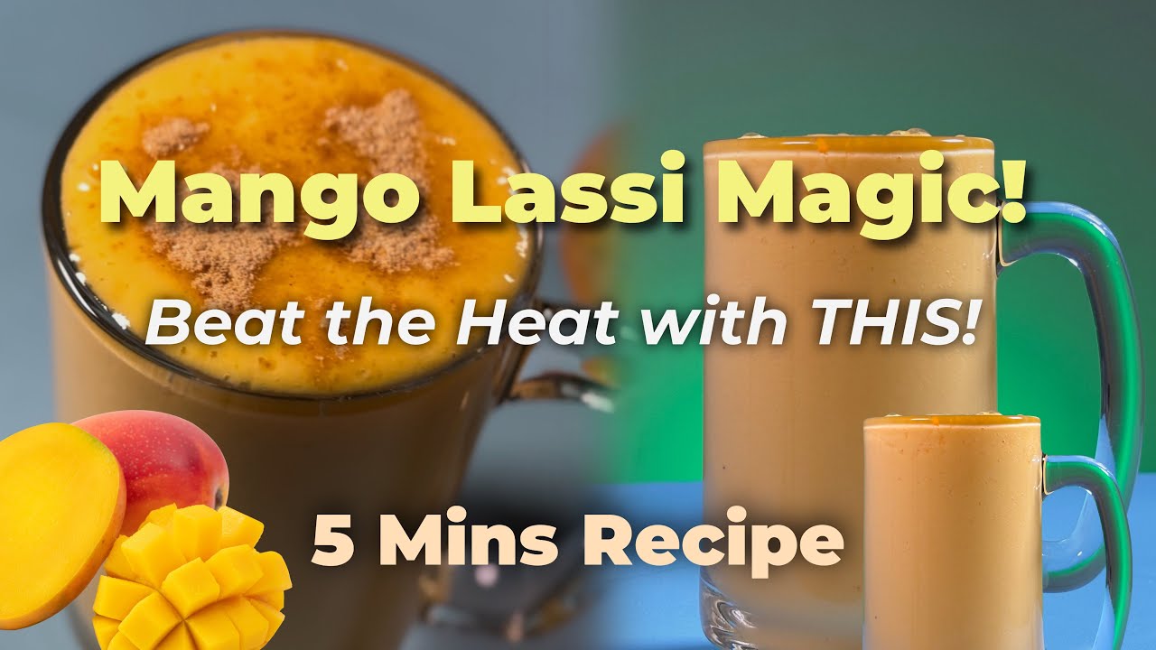 🥭How to make Mango Lassi With Mango Pulp | Refreshing Summer Drink | Indian Lassi | RV BITES 🥭