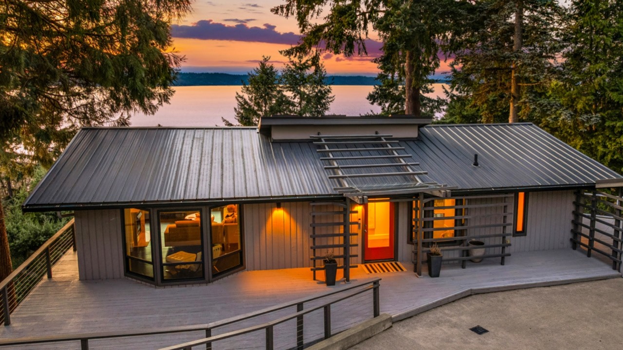Stunning Water View Mid Century Retreat Home For Sale Seattle - 15733 25th Ave SW, Burien, WA 98166