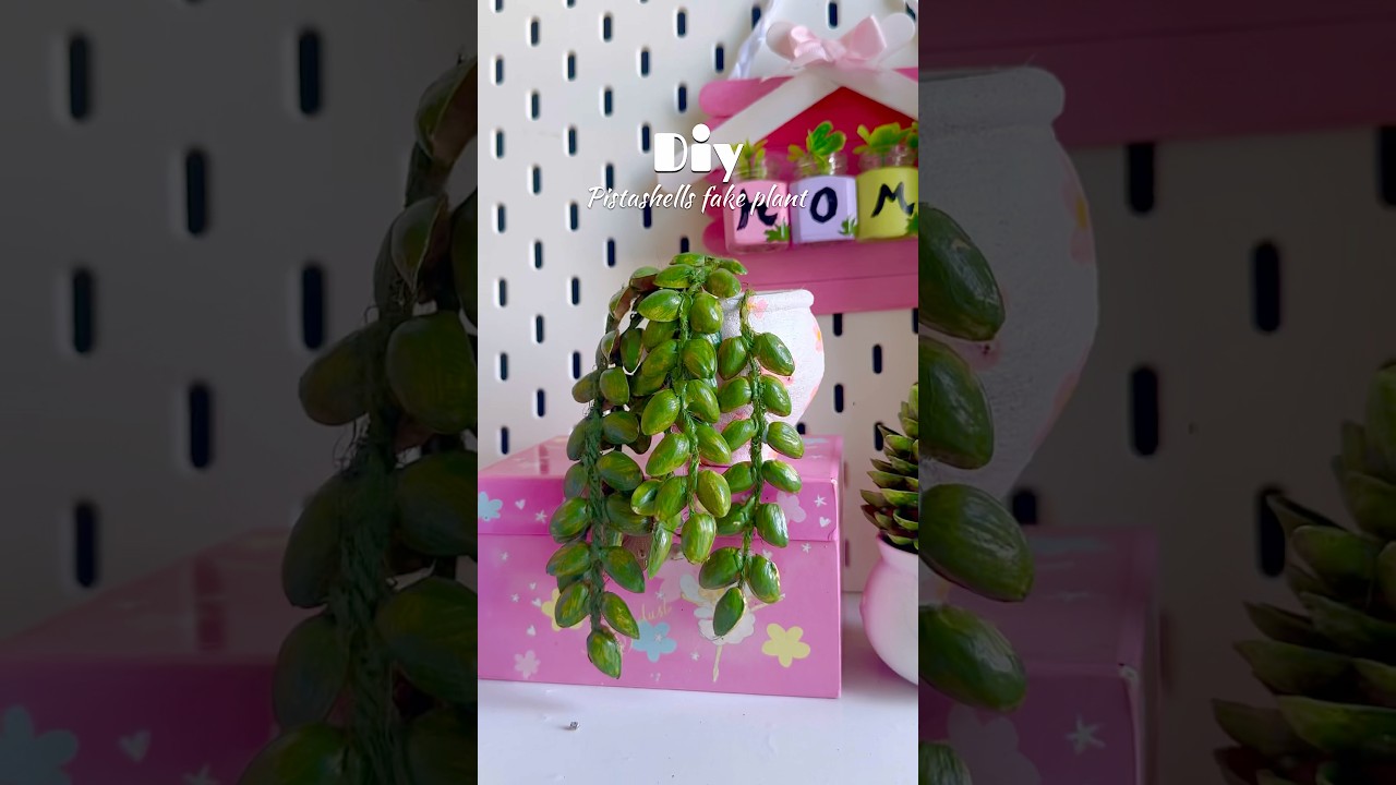 Diy planter #shortviral #shorts #artificialplant #diy #crafing #pistashellcraft