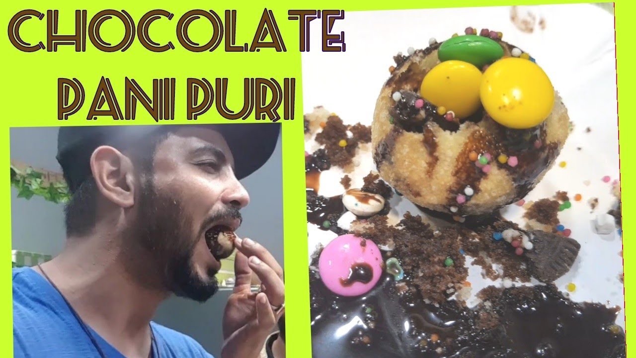 How to make Chocolate  Pani PURI | Chocolate Gol Gappa  | My kind of productions